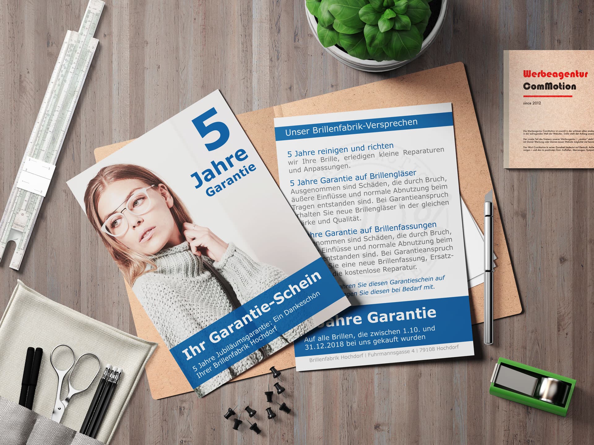 Brillenfabrik Garantie-Schein
